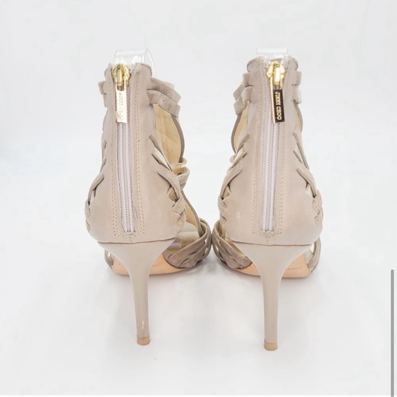 JIMMY CHOO 🤩 Urban Bohemian Caged Strappy Heels. Size 39.5. Perfect sized heel! - Picture 5 of 8